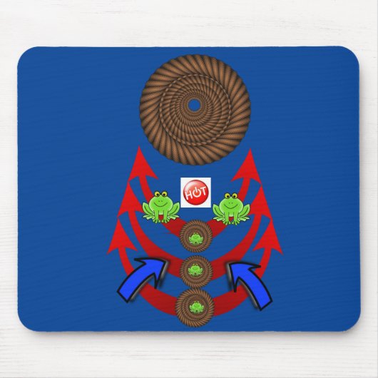 Kikkers Rope Arrow Muismat! Muismat (Voorkant)