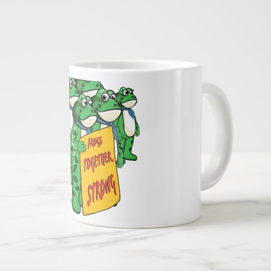 Kikkers Samen Sterk Grote Koffiekop (Voorkant rechts)