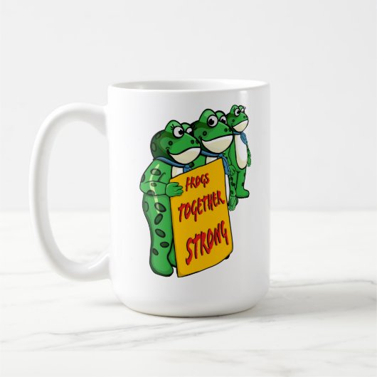 Kikkers Samen Sterk Koffiemok (Links)