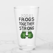 Kikkers Samen Sterk Portland Kikker Protest Glas (Achterkant)