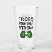 Kikkers Samen Sterk Portland Kikker Protest Glas (Voorkant)
