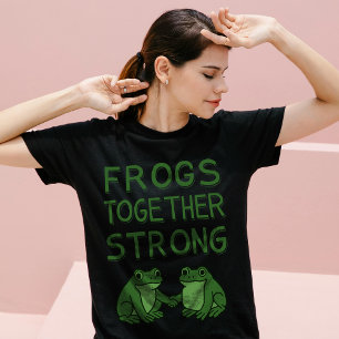 Kikkers Samen Sterk Portland Kikker Protest T-shirt