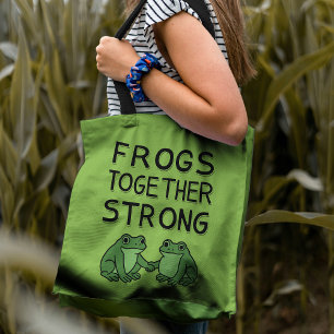 Kikkers Samen Sterk Portland Kikker Protest Tote Bag
