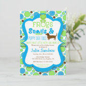 Kikkers, slakken en puppy hondenstaarten - Boy Bab Kaart (Staand voorkant)