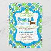 Kikkers, slakken en puppy hondenstaarten - Boy Bab Kaart (Voorkant / Achterkant)