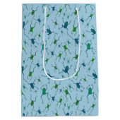 Kikkers springen van vreugde medium cadeauzakje (Achterkant)