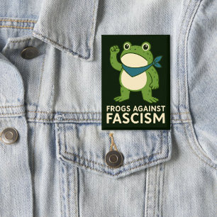 Kikkers Tegen Fascisme Portland Kikker Protest Button