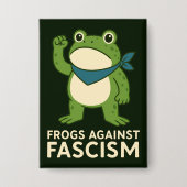 Kikkers Tegen Fascisme Portland Kikker Protest Button (Voorkant)