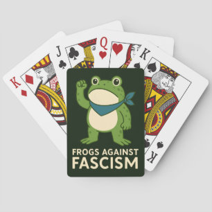 Kikkers Tegen Fascisme Portland Kikker Protest Pokerkaarten