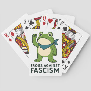 Kikkers Tegen Fascisme Portland Kikker Protest Pokerkaarten