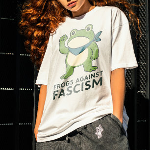 Kikkers Tegen Fascisme Portland Kikker Protest T-shirt