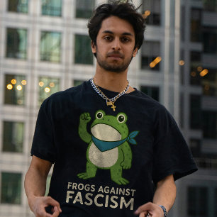 Kikkers Tegen Fascisme Portland Kikker Protest T-shirt