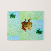 Kikkers Toads Groen Blauw 4Alex Legpuzzel (Horizontaal)