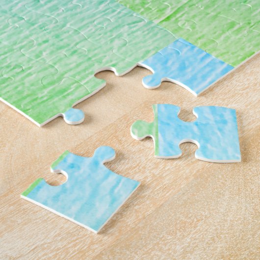 Kikkers Toads Groen Blauw 4Alex Legpuzzel (Zijkant)