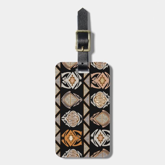 Kikkers uit stamhout bagagelabel (Voorkant verticaal)