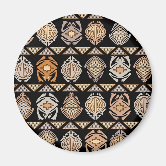 Kikkers uit stamhout magneet (Voorkant)