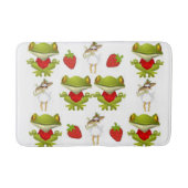 Kikkers van aardbeien Bathroom Bath Mat (Voorkant)