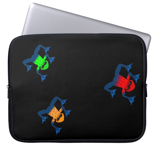 Kikkers van de asbest laptop sleeve (Voorkant)