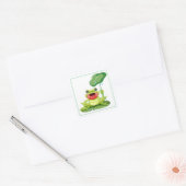 Kikkers Vierkante Sticker (Envelop)