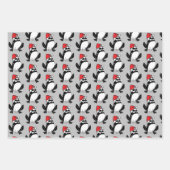 Kikkers voor kerst inpakpapier vel (Voorkant 2)