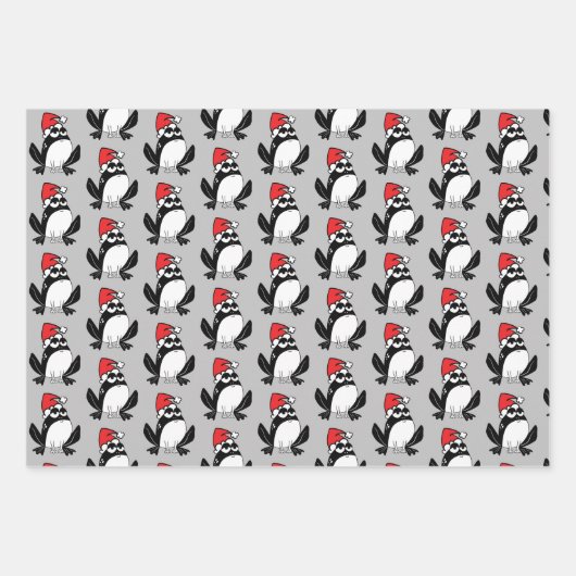 Kikkers voor kerst inpakpapier vel (Voorkant 2)