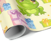Kikkers voor kinderverjaardag cadeaupapier (Rol Hoek)