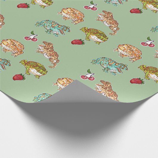  kikkers voor paarden cadeaupapier (Hoek)