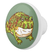 kikkers voor paarden keramische knop (Rechts)