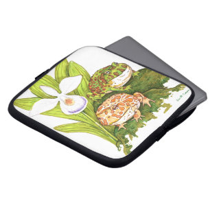  kikkers voor paarden laptop sleeve