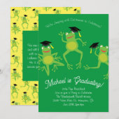 Kikkers Voorschoolse Afstudeerfeest Elementair Kaart (Voorkant / Achterkant)