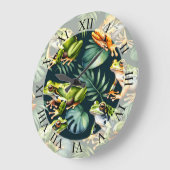 Kikkers Waterverf Kunst Grote Klok (Hoek)