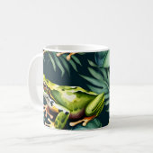 Kikkers Waterverf Kunst Koffiemok (Voorkant links)