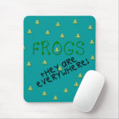 Kikkers - Ze zijn overal in Mousepad Muismat (Met muis)