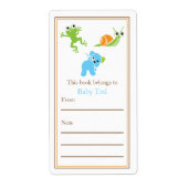 Kikkers, zeilen en puppy hondenstaarten | Boekplaa Etiket (Voorkant)