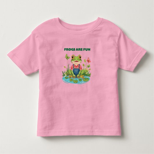 Kikkers zijn leuk kinder shirts (Voorkant)