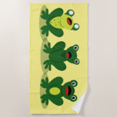 Kikkers zingelen - Beach Towel Strandlaken (Voorkant)