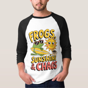 Kikkers, zonneschijn en chaos - Fun Summer Mannen T-shirt