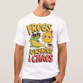 Kikkers, zonneschijn en chaos - Fun Summer Mannen T-shirt (Voorkant)
