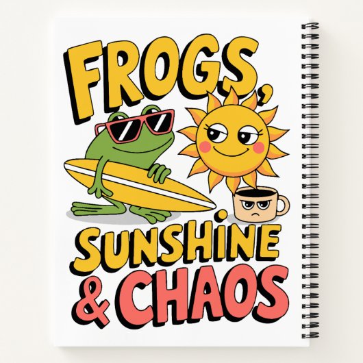 Kikkers, zonneschijn en chaos - Fun Summer Notitieboek (Achterkant)