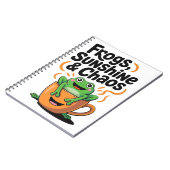 Kikkers, zonneschijn en chaos - Schattigee kikker  Notitieboek (Linkerzijde)