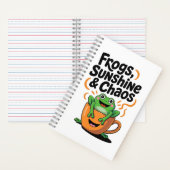 Kikkers, zonneschijn en chaos - Schattigee kikker Notitieboek (Binnen)