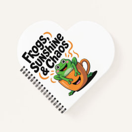 Kikkers, zonneschijn en chaos - Schattigee kikker Notitieboek