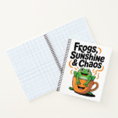 Kikkers, zonneschijn en chaos - Schattigee kikker  Notitieboek (Binnen)