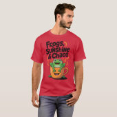 Kikkers, zonneschijn en chaos - Schattigee kikker  T-shirt (Voorkant volledig)