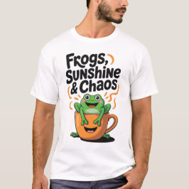 Kikkers, zonneschijn en chaos - Schattigee kikker T-shirt