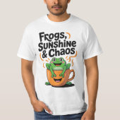 Kikkers, zonneschijn en chaos - Schattigee kikker  T-shirt (Voorkant)