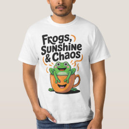 Kikkers, zonneschijn en chaos - Schattigee kikker T-shirt
