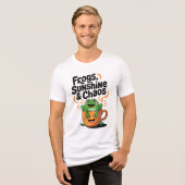 Kikkers, zonneschijn en chaos - Schattigee kikker  Tri-Blend Shirt (Voorkant volledig)