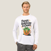 Kikkers, zonneschijn en chaos - Schattigee kikker Tri-Blend Shirt (Voorkant)