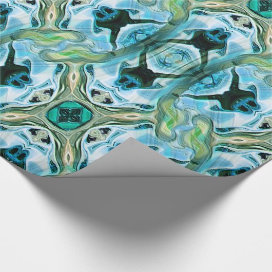 Kikkers zwemmen..... cadeaupapier (Hoek)